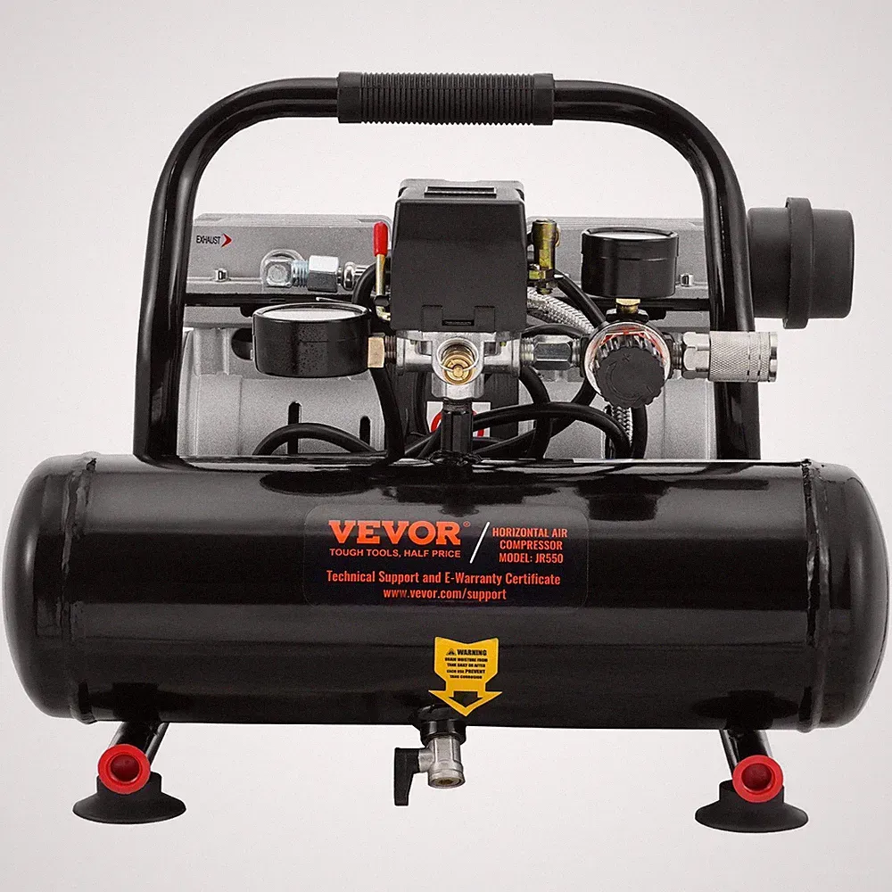 90PSI 1gal Oil-Free Air Compressor 1.5CFM Rust Resistant