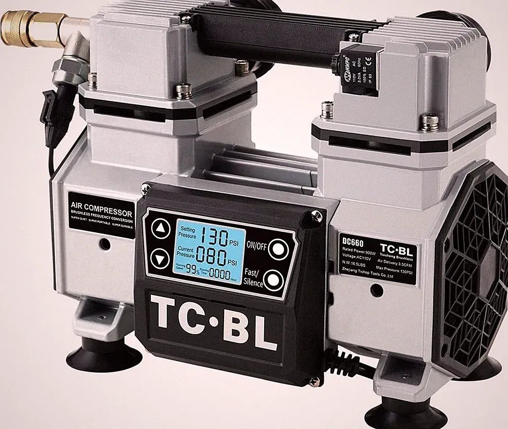 TC·BL Portable Air Compressor 110V,Ultra Quiet Air Compressor Oil Free and Ligh